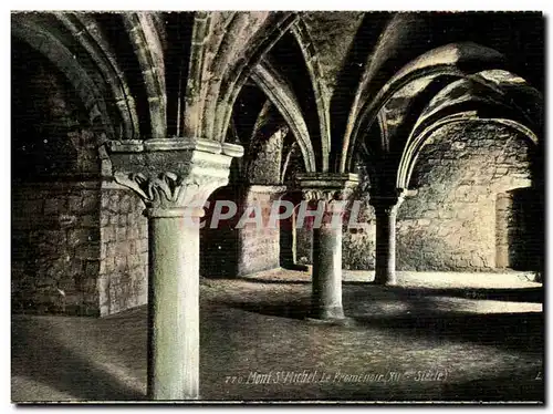 Ansichtskarte AK Mont Saint Michel Le promenoir