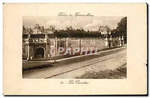 Ansichtskarte AK Palais de Fontainebleau Les cascades