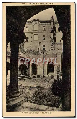 Cartes postales Abbaye de Montmajour Un coin des ruines Aux moines