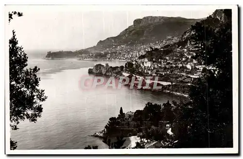 Cartes postales moderne Principaute de Monaco vue de Roquebrune