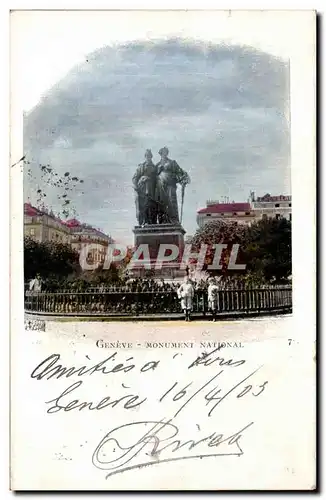 Cartes postales Suisse Geneve Monument national