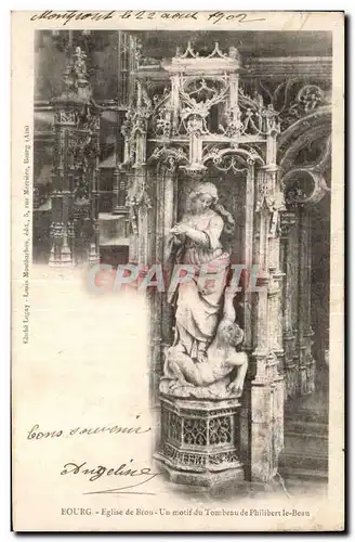 Ansichtskarte AK Bourg Eglise de Brou Un motif du tombeau de Philibert le Beau