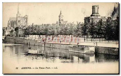 Cartes postales Amiens Le vieux port