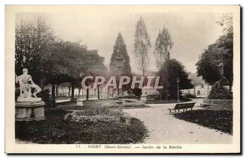 Cartes postales Niort Jardin de la Breche