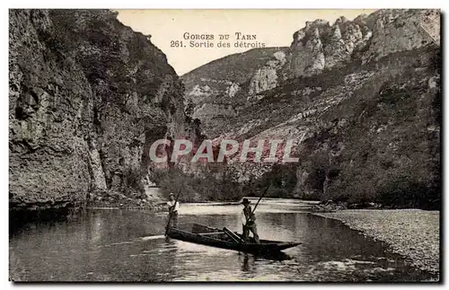 Cartes postales Gorges du Tarn Sortie des detroits