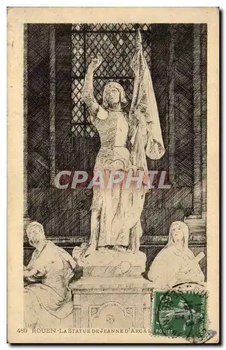 Cartes postales Rouen la statue de Jeanne d&#39arc