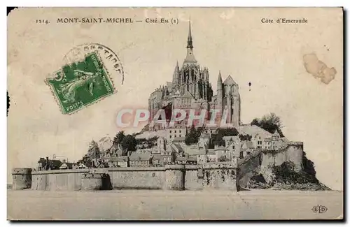 Ansichtskarte AK Mont Saint Michel Cote Est