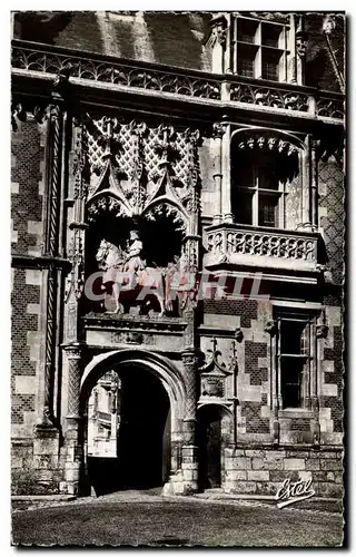 Moderne Karte Chateau de Blois Facade Louis XII Portail d&#39entree