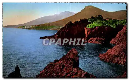 Cartes postales moderne Saint raphael Les roches rouges au Trayas