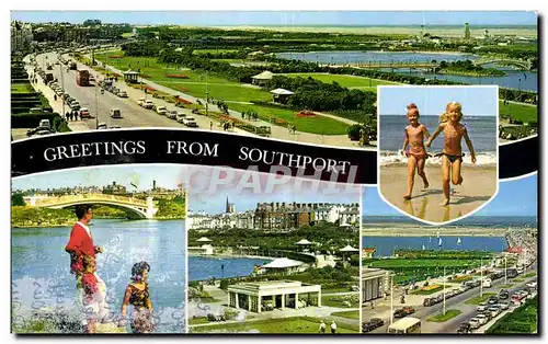 Cartes postales moderne Great Britain Greetings from Southport