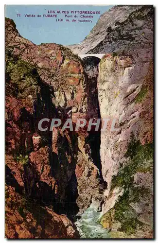 Cartes postales Vallee de l&#39Ubaye Pont du Chtele