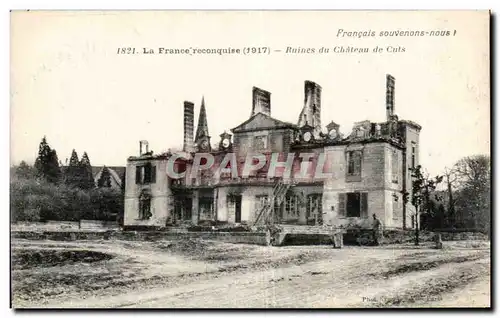 Cartes postales Ruines du chateau de Cuts