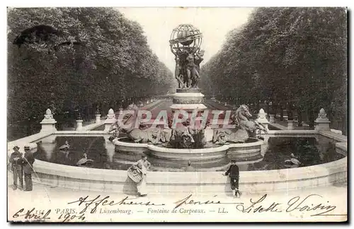 Cartes postales Paris Luxembourg La fontaine de Carpeaux