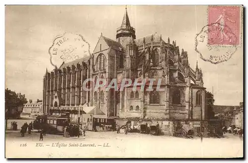 Cartes postales Eu L&#39eglise Saint Laurent