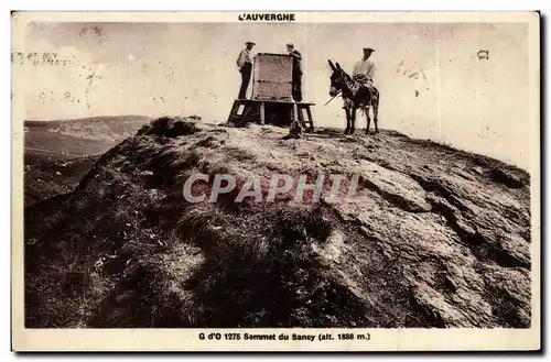 Cartes postales Sommet du Sancy ane donkey Auvergne