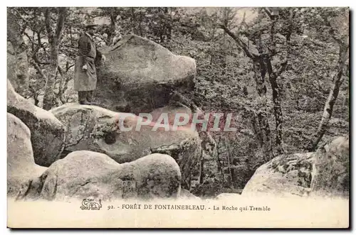 Ansichtskarte AK Foret de Fontainebleau la roche qui tremble