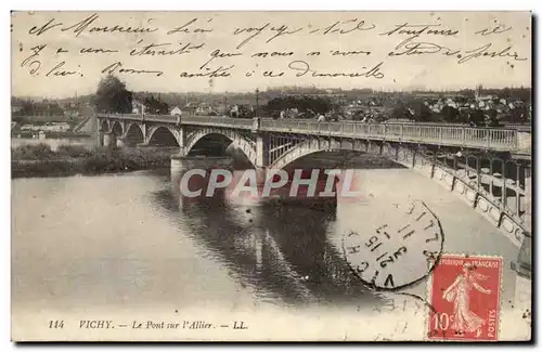 Cartes postales Vichy Le pont sur l&#39Allier