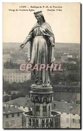 Ansichtskarte AK Lyon Basilique de ND de Fourviere Vierge de l&#39ancienne eglise