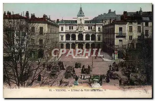 Cartes postales Vienne L&#39hotel de ville et la place