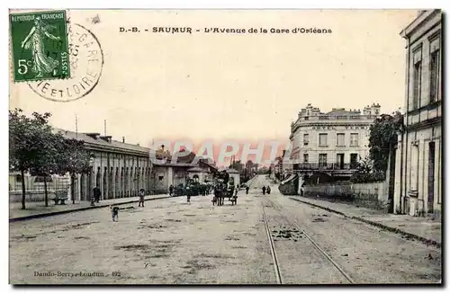 Ansichtskarte AK Saumur Avenue de la gare d&#39Orleans