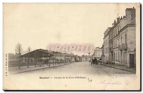 Cartes postales Saumur Avenue de la gare d&#39Orleans