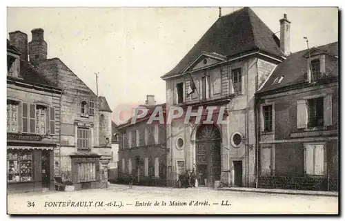 Cartes postales Fontevrault Entree de la maison d&#39arret