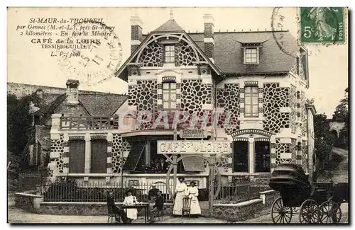 Cartes postales St Maur du Thoureuil par Gennes pres St Remy Cafe de la loire Tesier Guillet