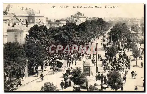 Cartes postales Angers Le boulevard de la mairie