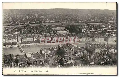 Cartes postales Lyon Vue generale