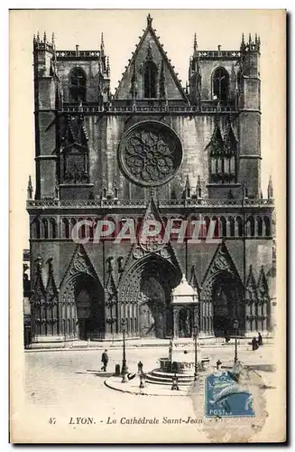 Cartes postales Lyon Cathedrale Saint Jean