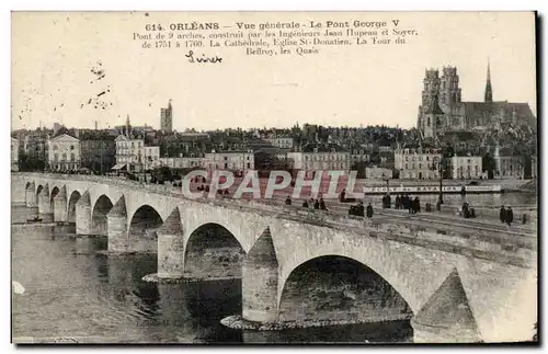 Ansichtskarte AK Orleans Vue generale Le pont Georges V