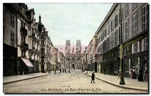 Cartes postales Orleans La rue Jeanne d&#39arc