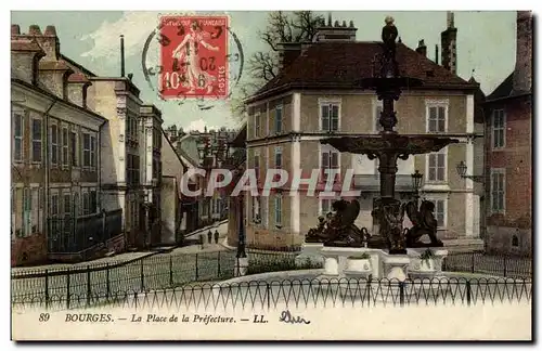 Cartes postales Bourges Place de la Prefecture