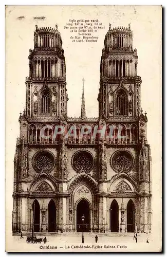 Cartes postales Orleans Cathedrale Eglise Sainte cRoix