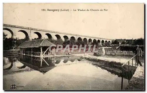 Cartes postales Beaugency Le viaduc du chemin de fer