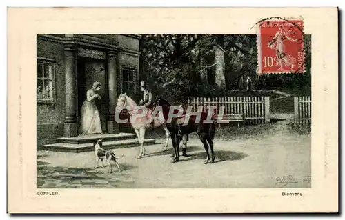 Cartes postales Cavalier Cheval Loffler Horse Hippisme
