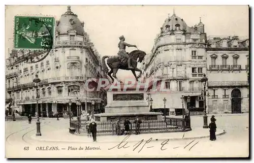 Cartes postales Orleans Place du Martroi