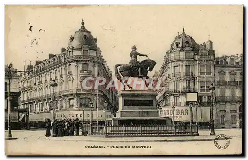 Cartes postales Orleans Place du martroi