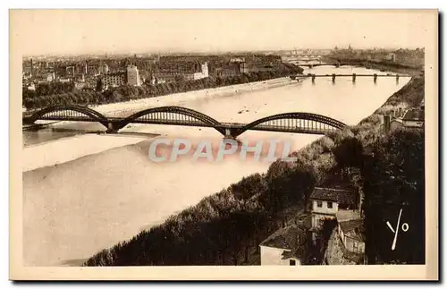 Lyon Ansichtskarte AK Perspective des ponts sur le Rhone