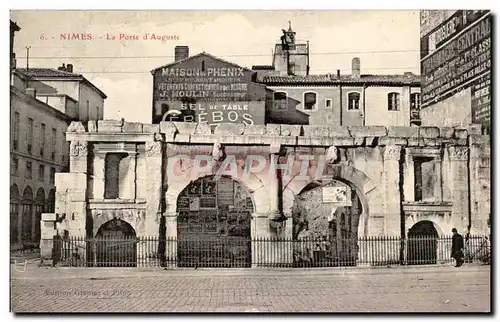 Nimes Cartes postales La porte d'Auguste