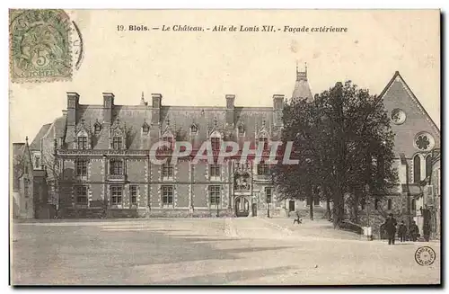 Ansichtskarte AK Blois Le chateau Aile de Louis XII Facade exterieure