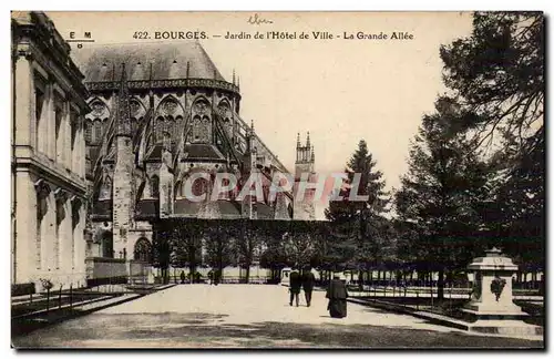 Ansichtskarte AK Bourges Jardin de l&#39hotel de ville La grande allee