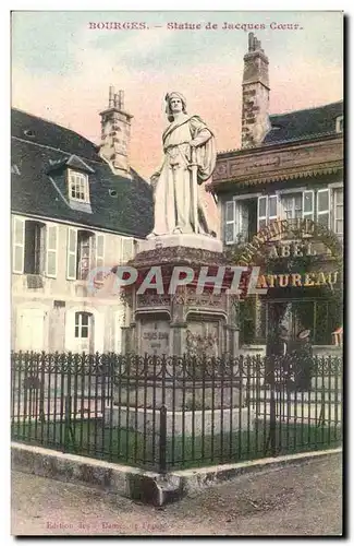 Cartes postales Bourges Statue de Jacques Coeur