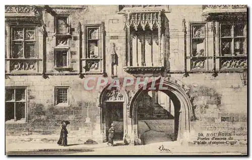 Cartes postales Bourges Portes d'entree du palais Jacques coeur