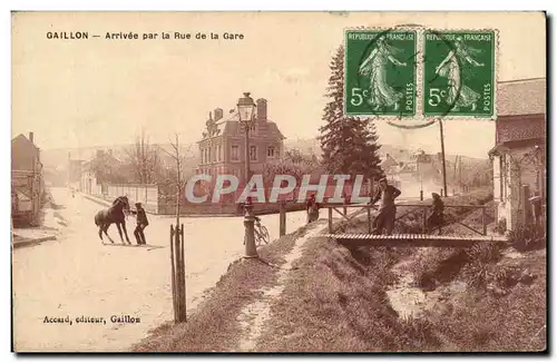 Cartes postales Gaillon Arrivee par la rue de la gare