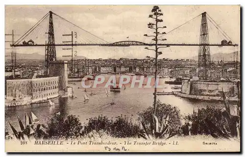 Cartes postales Marseille Le pont transbordeur