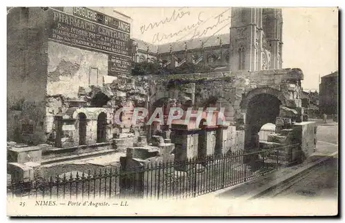 Nimes Cartes postales Porte d'Auguste