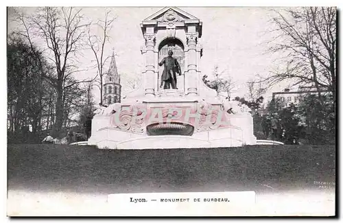 Lyon Cartes postales Monument de Burdeau Publicite Horloge d&#39Auxerre