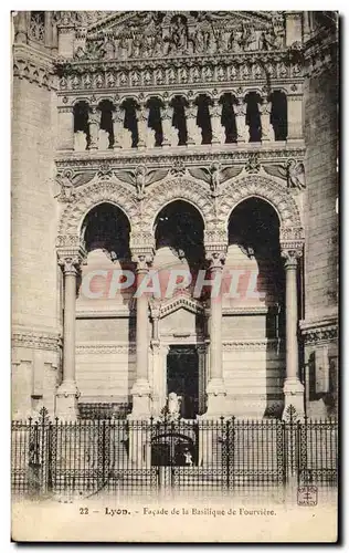 Lyon Ansichtskarte AK Facade de la basilique de Fourviere