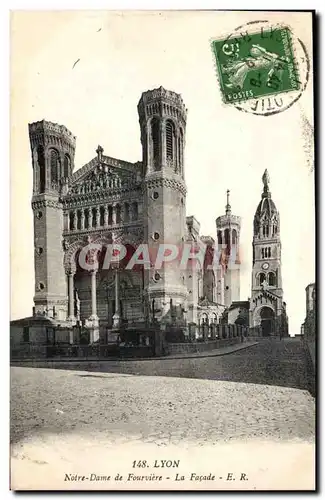 Lyon Ansichtskarte AK Notre Dame de Fourviere la facade